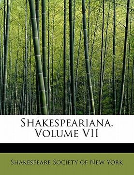 portada shakespeariana, volume vii (en Inglés)