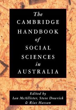 portada The Cambridge Handbook of Social Sciences in Australia (en Inglés)