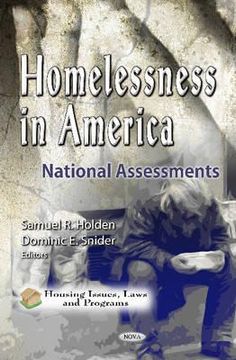 portada homelessness in america: national assessments. edited by samuel r. holden, dominic e. snider (en Inglés)