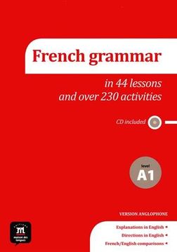 portada French grammar in 44 lessons and over 230 activities - A1 level (Fle- Texto Frances) (in Spanish)