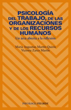 portada Psicología del Trabajo, de las Organizaciones y de los Recursos Humanos: Un Área Abierta a la Reflexión