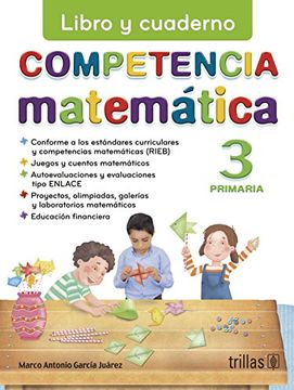 portada Competencia Matematica 3: Libro Y Cuaderno