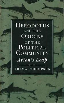 portada Herodotus and the Origins of the Political Community: Arions Leap (in English)