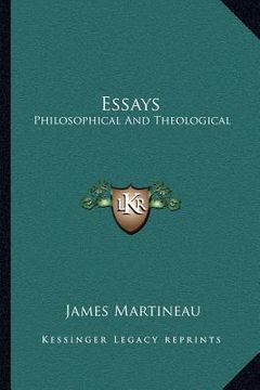 portada essays: philosophical and theological (en Inglés)