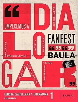 portada Lengua Castellana y Literatura 1º Bachillerato la Fanfest (Proyecto Fanfest)