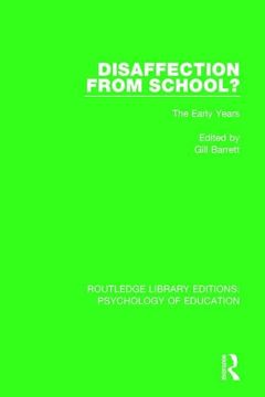 portada Disaffection from School?: The Early Years (in English)
