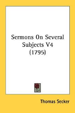 portada sermons on several subjects v4 (1795) (en Inglés)
