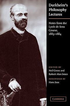 portada Durkheim's Philosophy Lectures Paperback (en Inglés)