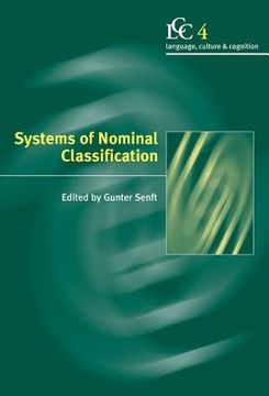 portada Systems of Nominal Classification Hardback (Language Culture and Cognition) (en Inglés)