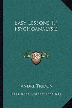 portada easy lessons in psychoanalysis