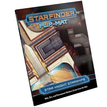 portada Paizo Inc. Starfinder: Flip-Mat - Star Knight Starships - 34"X46" Unfolded, Double Sided Folding Map, Tabletop rpg (en Inglés)