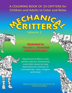 portada Mechanical Critters: A Coloring Book for Children and Adults (en Inglés)