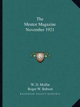 portada the mentor magazine november 1921 (en Inglés)