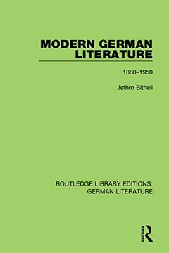 portada Modern German Literature: 1880-1950 (Routledge Library Editions: German Literature) 