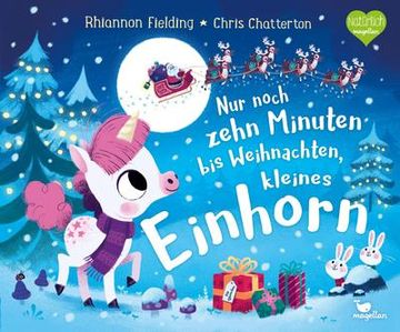 portada Nur Noch Zehn Minuten bis Weihnachten, Kleines Einhorn (en Alemán)