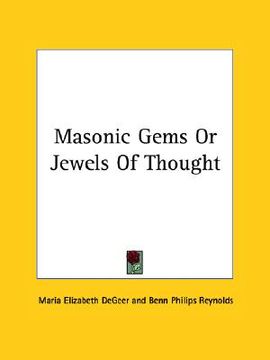 portada masonic gems or jewels of thought (en Inglés)