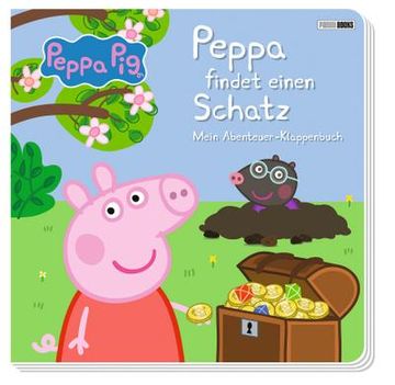 portada Peppa Pig: Peppa Findet Einen Schatz - Mein Abenteuer-Klappenbuch (en Alemán)