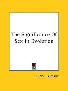 portada the significance of sex in evolution (en Inglés)