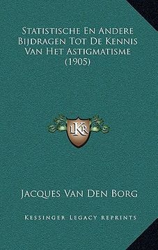 portada Statistische En Andere Bijdragen Tot De Kennis Van Het Astigmatisme (1905)
