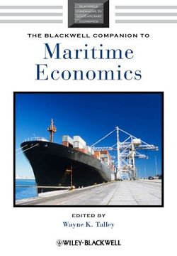 portada The Blackwell Companion to Maritime Economics