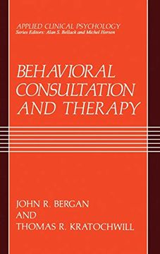 portada Behavioral Consultation and Therapy (en Inglés)