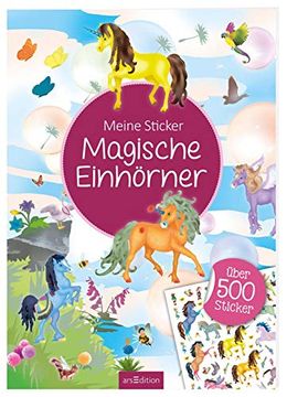 portada Meine Sticker Magische Einhörner Über 500 Sticker (en Alemán)