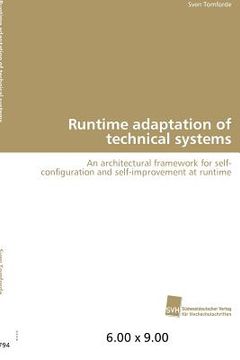 portada runtime adaptation of technical systems (en Inglés)