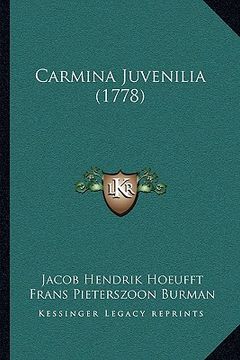 portada Carmina Juvenilia (1778) (en Latin)