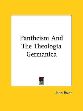 portada pantheism and the theologia germanica (in English)