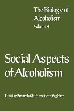portada Social Aspects of Alcoholism (en Inglés)