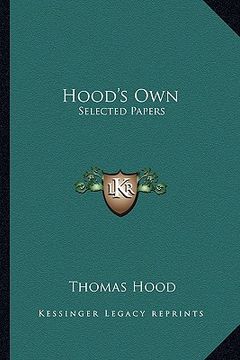 portada hood's own: selected papers (en Inglés)