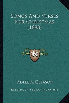 portada songs and verses for christmas (1888) (en Inglés)