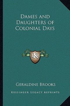 portada dames and daughters of colonial days