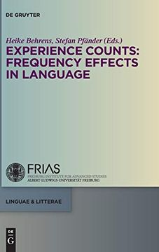 portada Experience Counts: Frequency Effects in Language (Linguae & Litterae) 