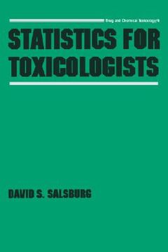 portada statistics for toxicologists (en Inglés)