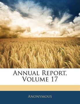 portada annual report, volume 17