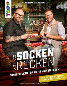 portada Socken Rocken: Bunte Socken Fã¼R Mehr Kick im Leben! Neue Einzigartige Sockendesigns in den grã ã en 24â "48 (en Alemán)