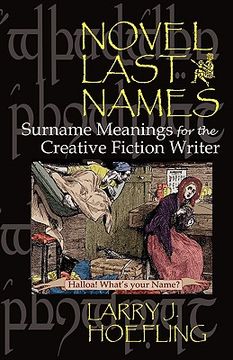 portada novel last names: surname meanings for the creative fiction writer (in English)