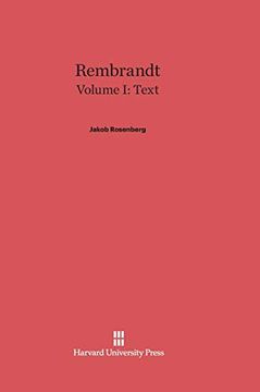 portada Rembrandt, Volume i, Text 