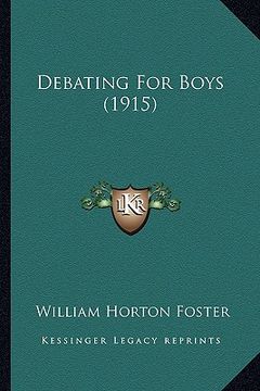 portada debating for boys (1915) (en Inglés)