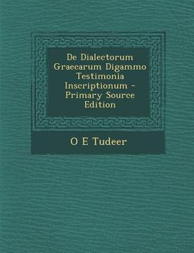 portada de Dialectorum Graecarum Digammo Testimonia Inscriptionum (en Catalá)