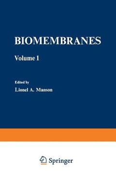 portada Biomembranes: Volume 1 (en Inglés)
