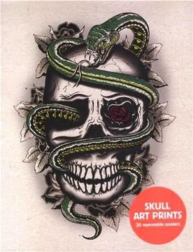 portada Skull Art Prints: 20 Removable Posters