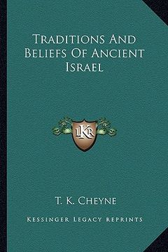 portada traditions and beliefs of ancient israel (en Inglés)