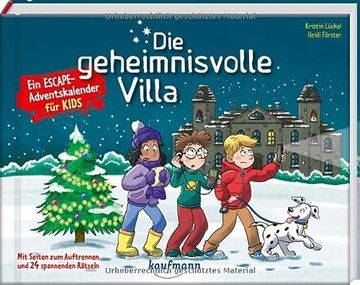portada Die Geheimnisvolle Villa - ein Escape-Adventskalender für Kids: Mit Seiten zum Auftrennen und 24 Spannenden Rätseln (Escape-Adventskalender für Kinder: Ein Abenteuer zu Weihnachten) (in German)