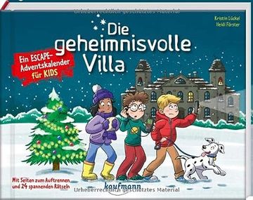 portada Die Geheimnisvolle Villa - ein Escape-Adventskalender für Kids: Mit Seiten zum Auftrennen und 24 Spannenden Rätseln (Escape-Adventskalender für Kinder: Ein Abenteuer zu Weihnachten) (en Alemán)