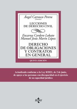 portada Derecho de Obligaciones y Contratos en General (in Spanish)