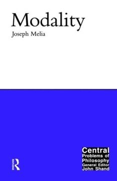 portada Modality (Central Problems of Philosophy) (en Inglés)