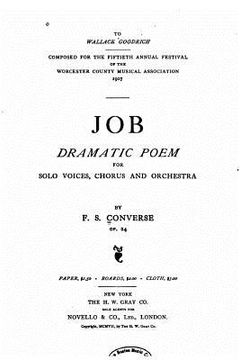portada Job, dramatic poem for solo voices, chorus and orchestra (en Latin)