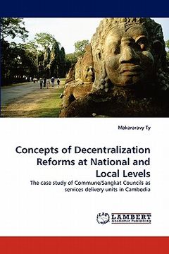 portada concepts of decentralization reforms at national and local levels (en Inglés)
